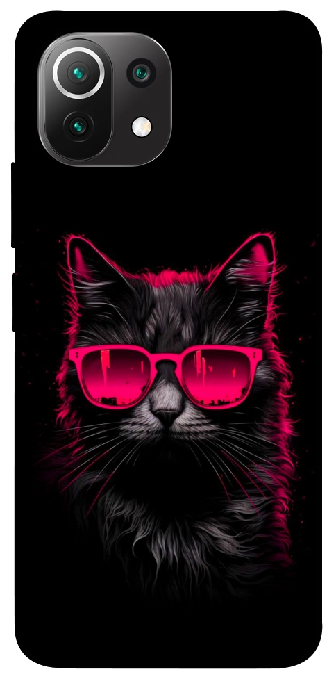 Чехол Cyberpunk cat для Xiaomi Mi 11 Lite