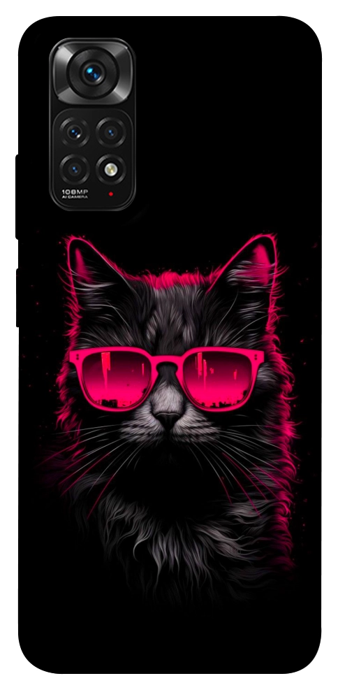 Чехол Cyberpunk cat для Xiaomi Redmi Note 11 (Global)