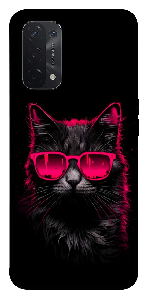 Чехол Cyberpunk cat для Oppo A74 5G