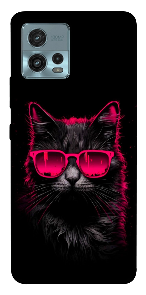 Чехол Cyberpunk cat для Motorola Moto G72