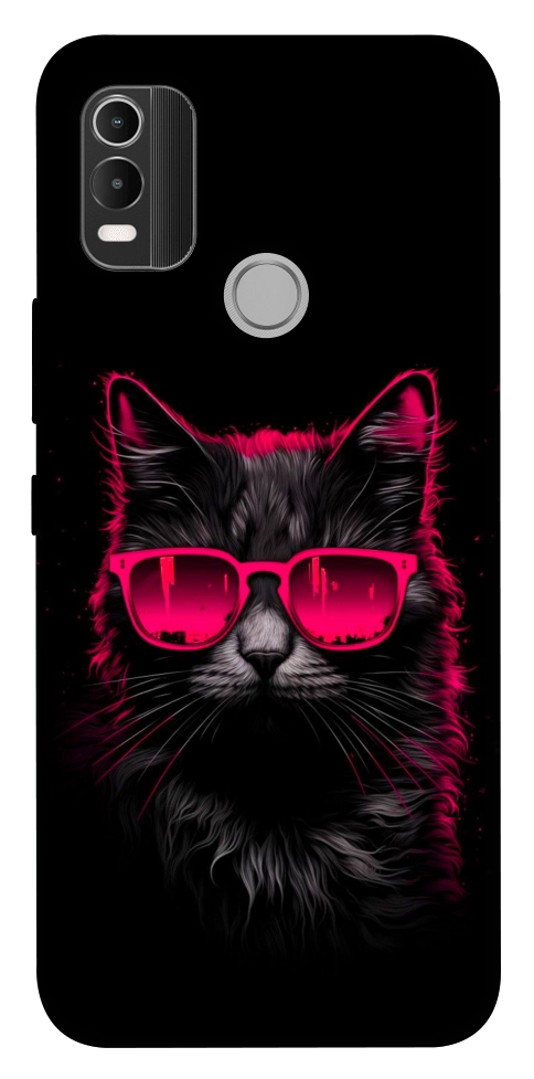 Чехол Cyberpunk cat для Nokia C21 Plus