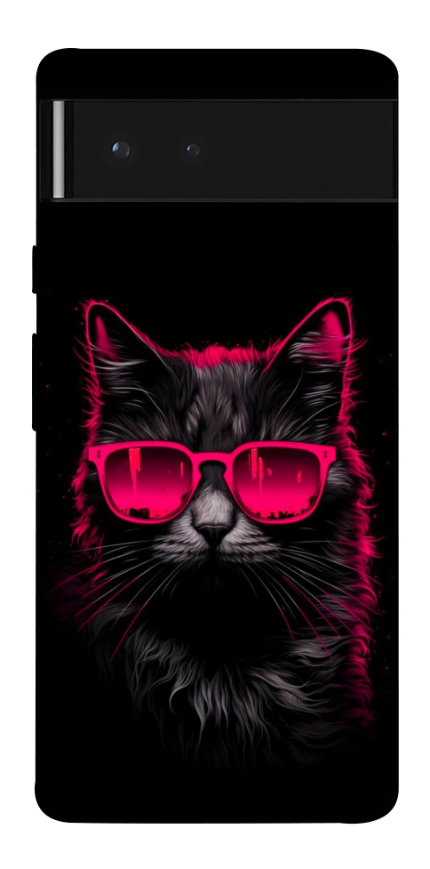 Чехол Cyberpunk cat для Google Pixel 6