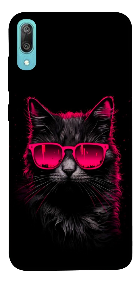 Чехол Cyberpunk cat для Huawei Y6 Pro (2019)