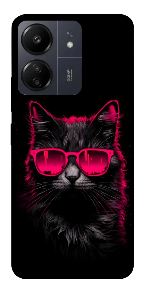 Чехол Cyberpunk cat для Xiaomi Redmi 13C