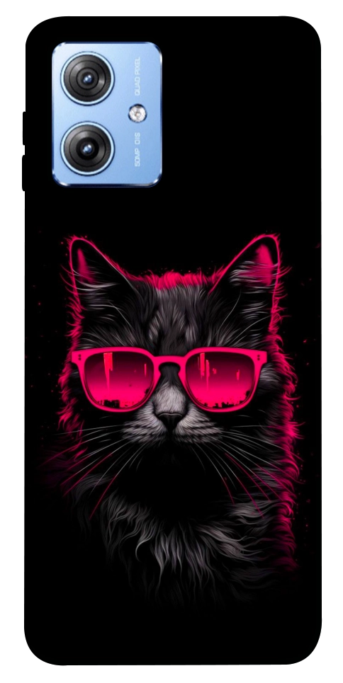 Чехол Cyberpunk cat для Motorola Moto G84