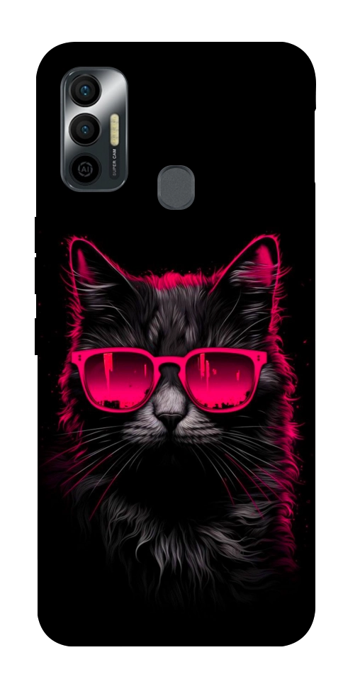 Чехол Cyberpunk cat для TECNO Spark 7