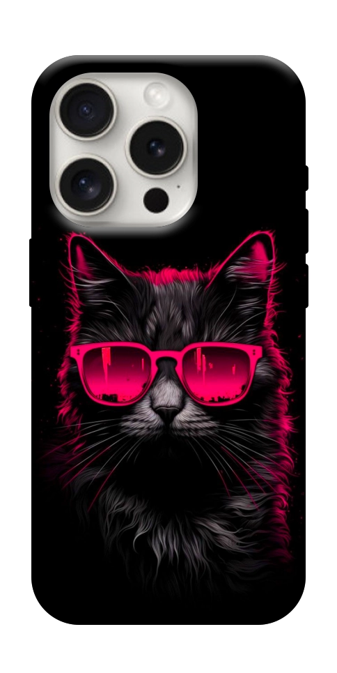 Чехол Cyberpunk cat для iPhone 16 Pro