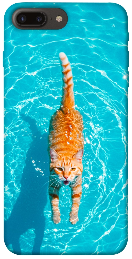 Чохол Cat swimming для iPhone 7 Plus