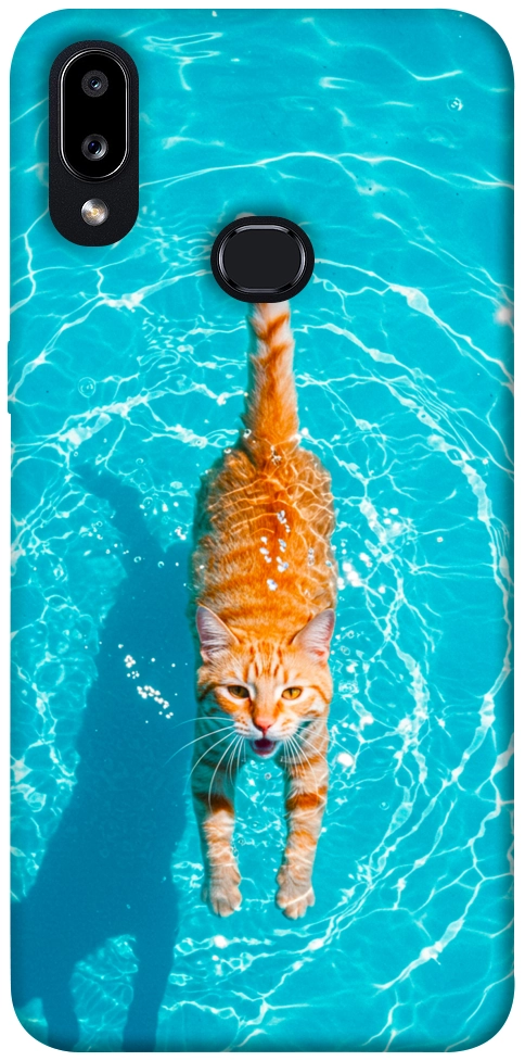 Чехол Cat swimming для Galaxy A10s (2019)