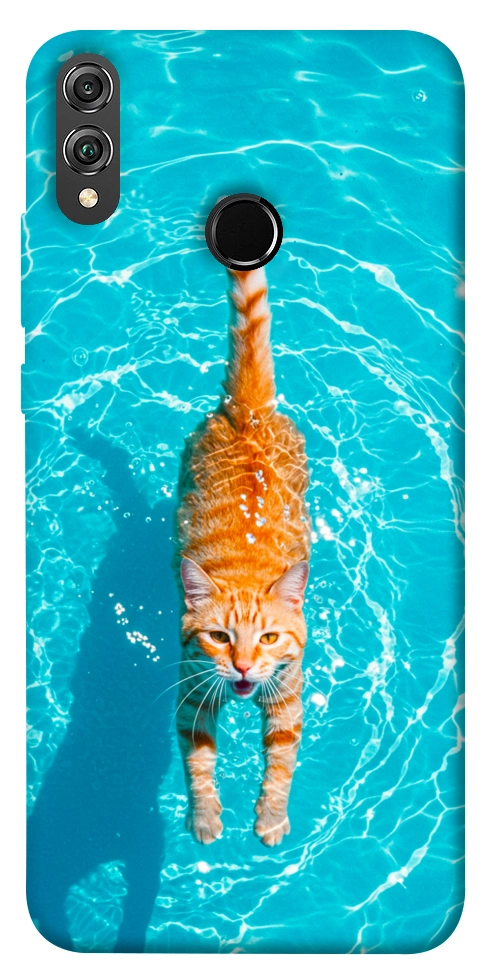 Чехол Cat swimming для Huawei Honor 8X