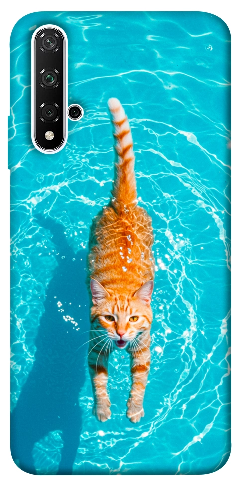 Чехол Cat swimming для Huawei Honor 20