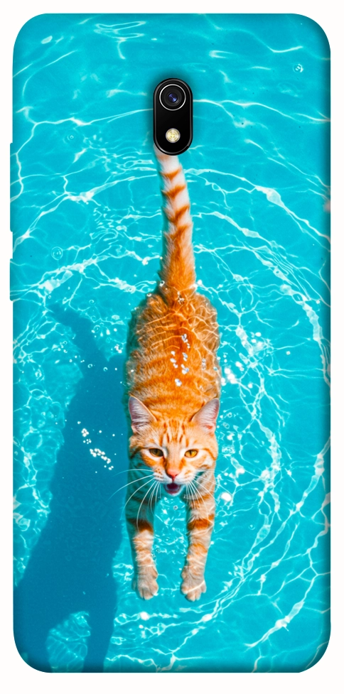 Чехол Cat swimming для Xiaomi Redmi 8a