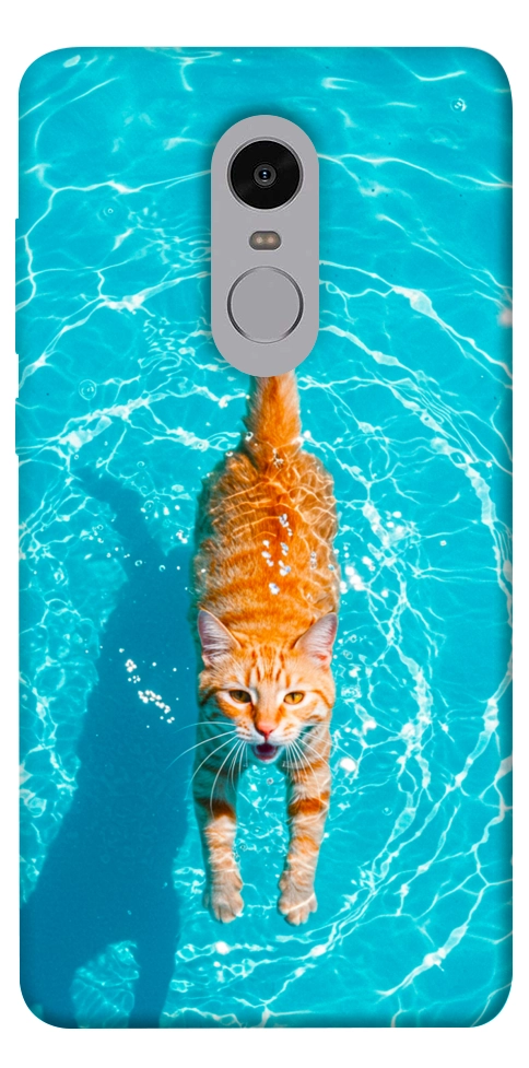 Чехол Cat swimming для Xiaomi Redmi Note 4X