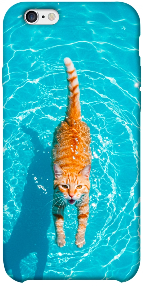 Чехол Cat swimming для iPhone 6S Plus