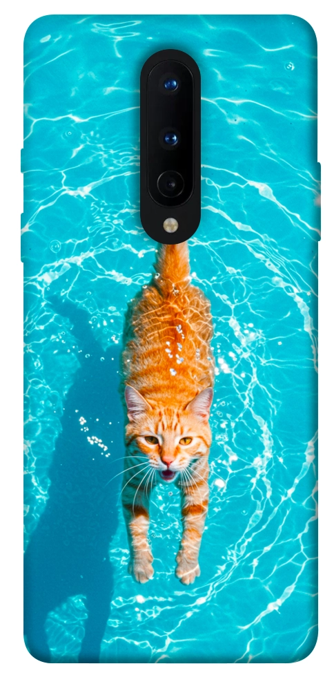 Чехол Cat swimming для OnePlus 8