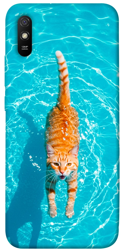 Чехол Cat swimming для Xiaomi Redmi 9A