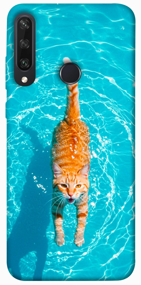 Чехол Cat swimming для Huawei Y6p