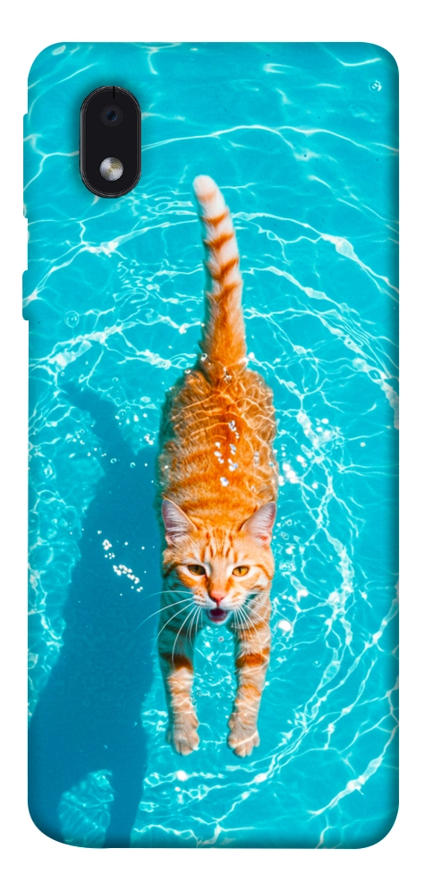 Чехол Cat swimming для Galaxy M01 Core