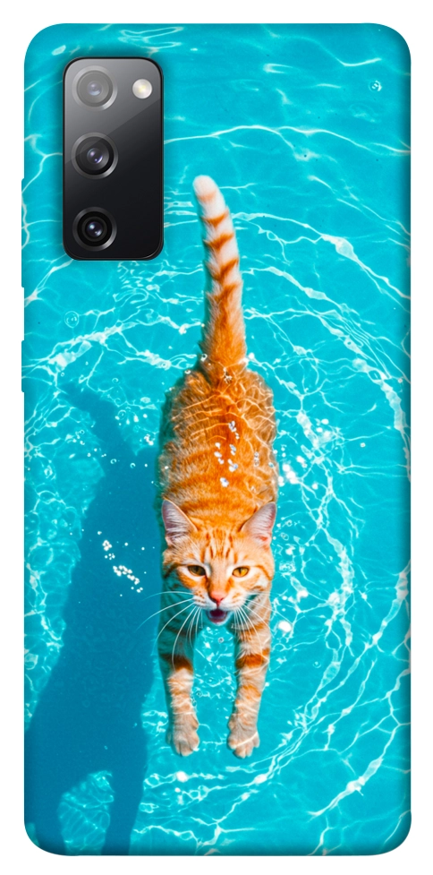 Чехол Cat swimming для Galaxy S20 FE