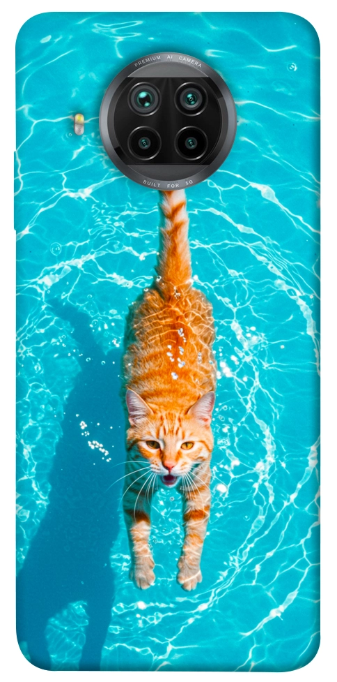 Чехол Cat swimming для Xiaomi Mi 10T Lite