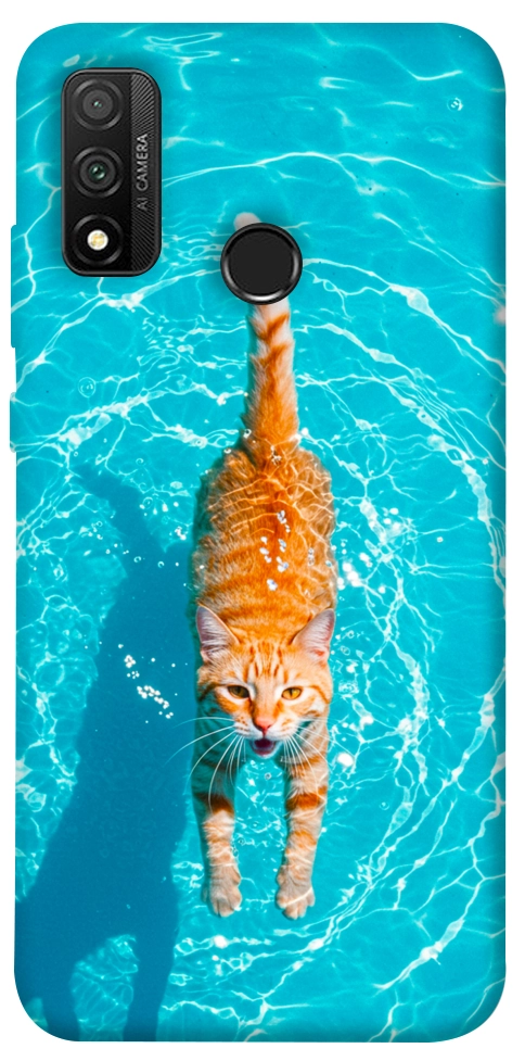 Чехол Cat swimming для Huawei P Smart (2020)