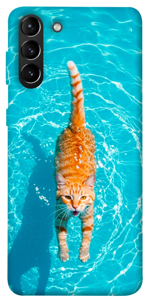 Чехол Cat swimming для Galaxy S21+