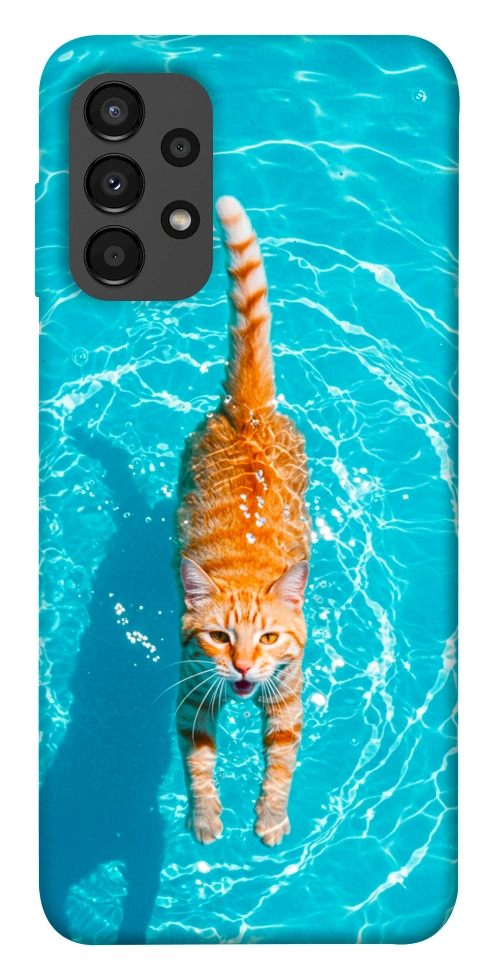 Чехол Cat swimming для Galaxy A13 4G