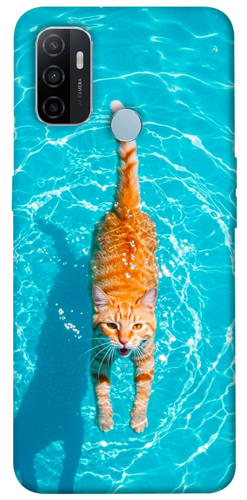 Чехол Cat swimming для Oppo A32