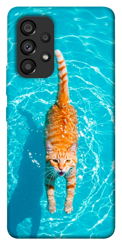 Чехол Cat swimming для Galaxy A53