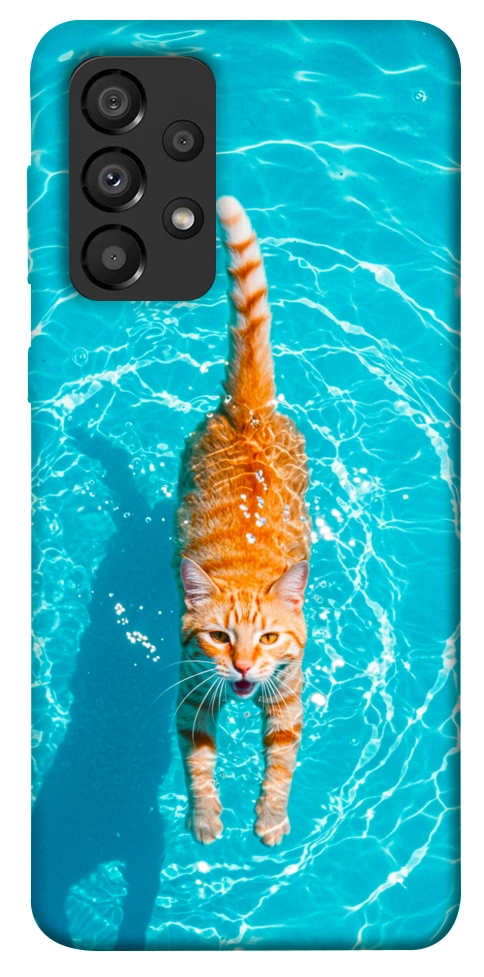 Чехол Cat swimming для Galaxy A33 5G