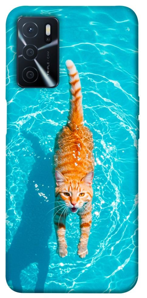 Чехол Cat swimming для Oppo A54s