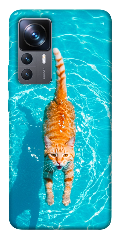 Чехол Cat swimming для Xiaomi 12T