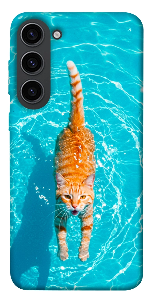 Чехол Cat swimming для Galaxy S23