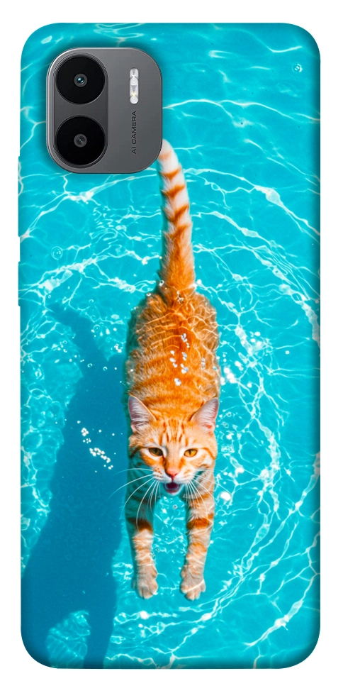 Чехол Cat swimming для Xiaomi Redmi A1+