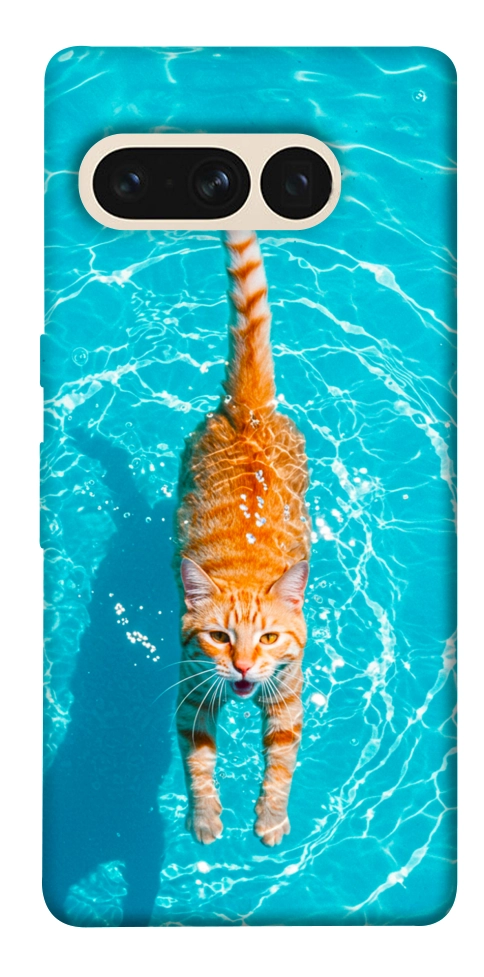 Чохол Cat swimming для Google Pixel 7 Pro