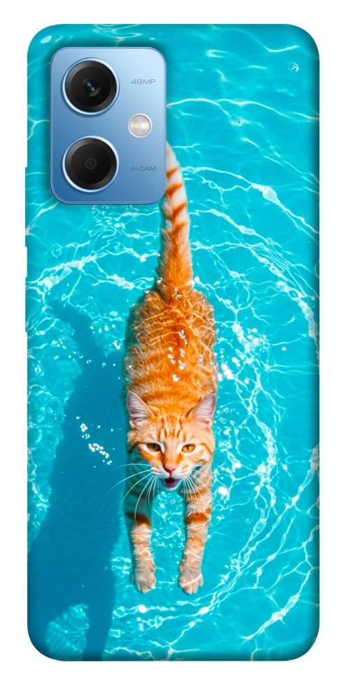 Чехол Cat swimming для Xiaomi Poco X5