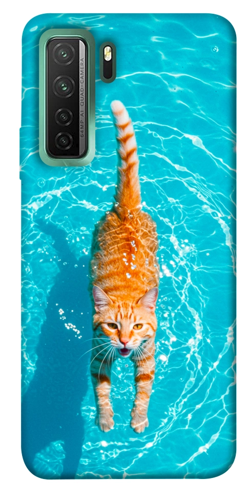 Чехол Cat swimming для Huawei nova 7 SE