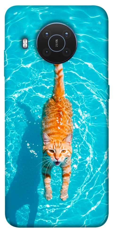 Чехол Cat swimming для Nokia X20