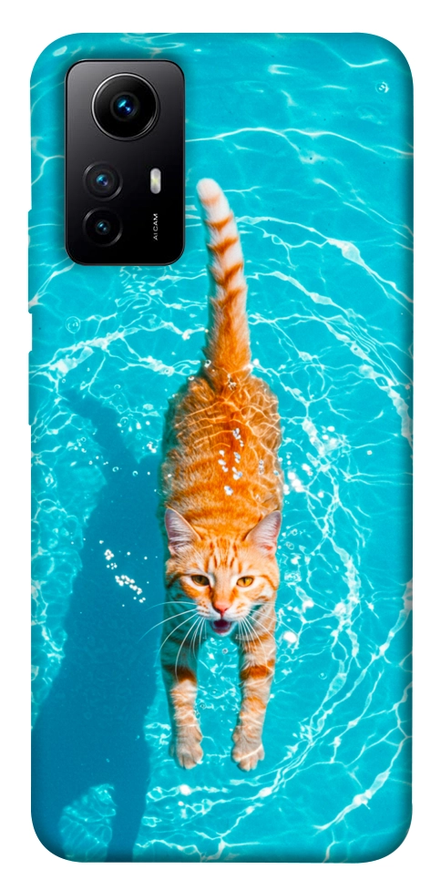 Чехол Cat swimming для Xiaomi Redmi Note 12S