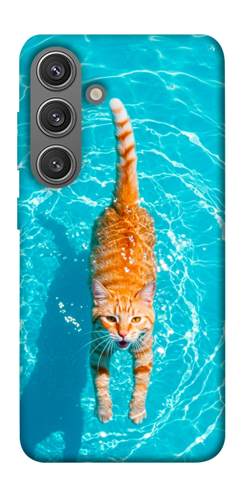 Чехол Cat swimming для Galaxy S24