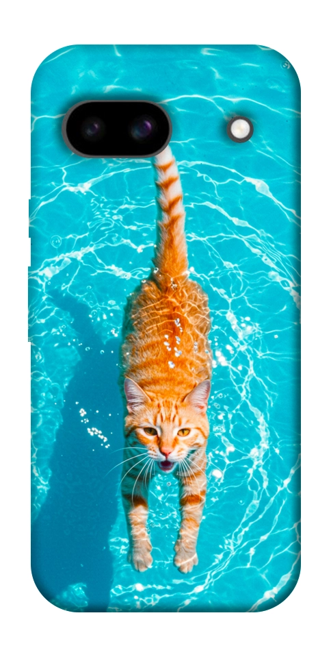 Чехол Cat swimming для Google Pixel 8a