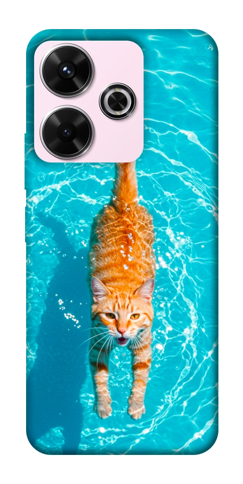 Чехол Cat swimming для Xiaomi Redmi 13 4G