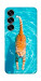 Чехол Cat swimming для Galaxy S25+