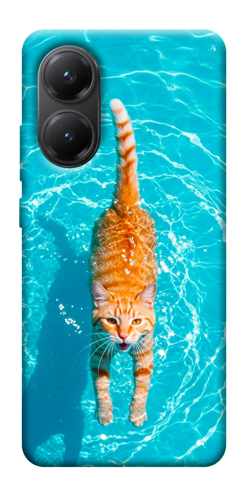 Чохол Cat swimming для Xiaomi Poco X7 Pro