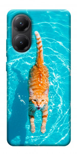 Чехол Cat swimming для Xiaomi Poco X7 Pro