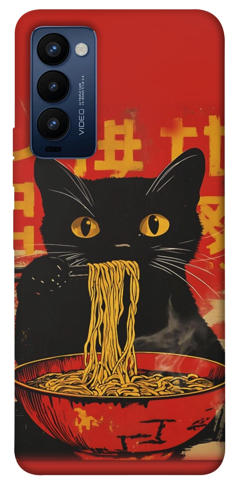 Чохол Cat noodles для TECNO Camon 18