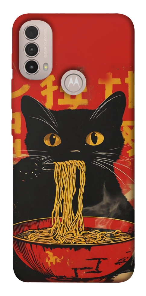 Чехол Cat noodles для Motorola Moto E40