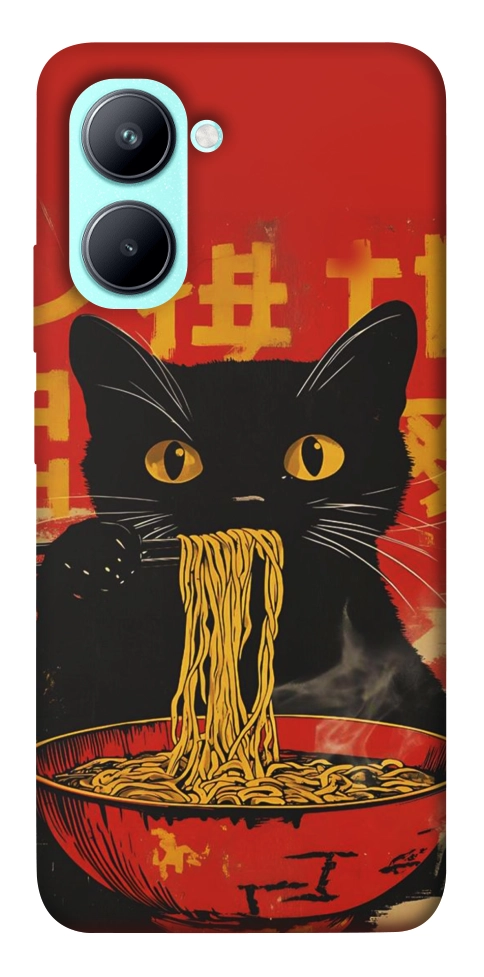 Чехол Cat noodles для Realme C33