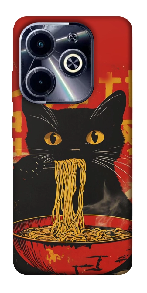 Чехол Cat noodles для Infinix Hot 40i