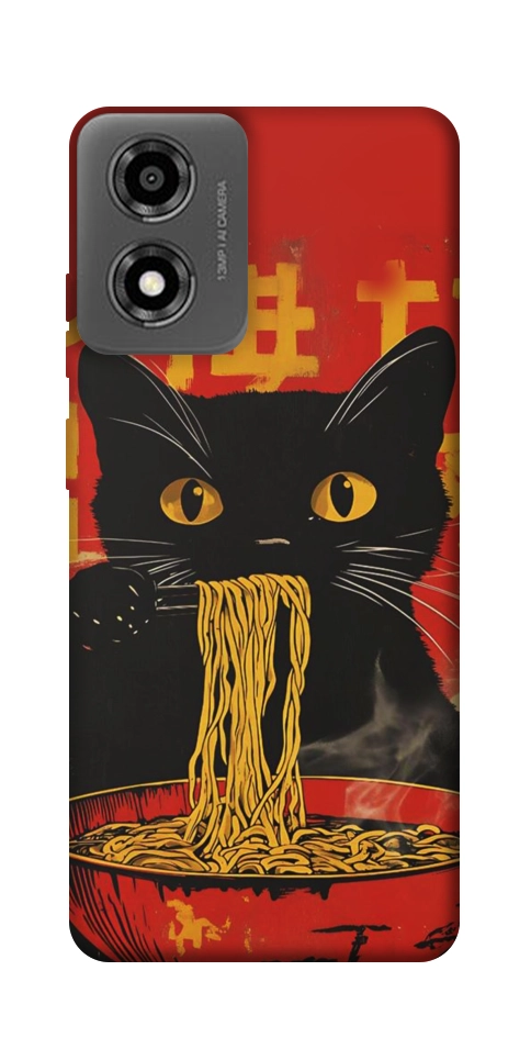 Чехол Cat noodles для Motorola Moto E14